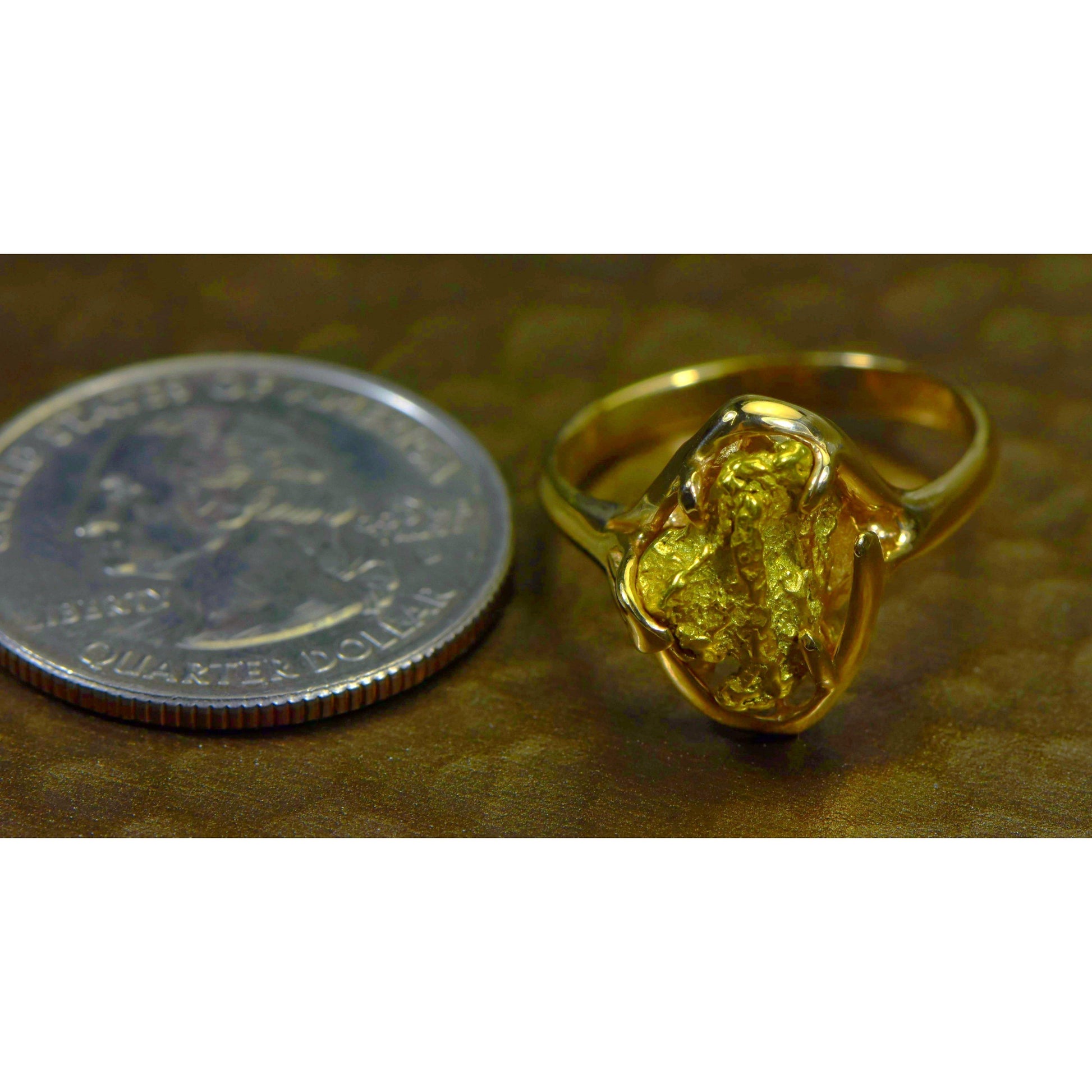 Gold Nugget Ladies Ring - RL233-Destination Gold Detectors