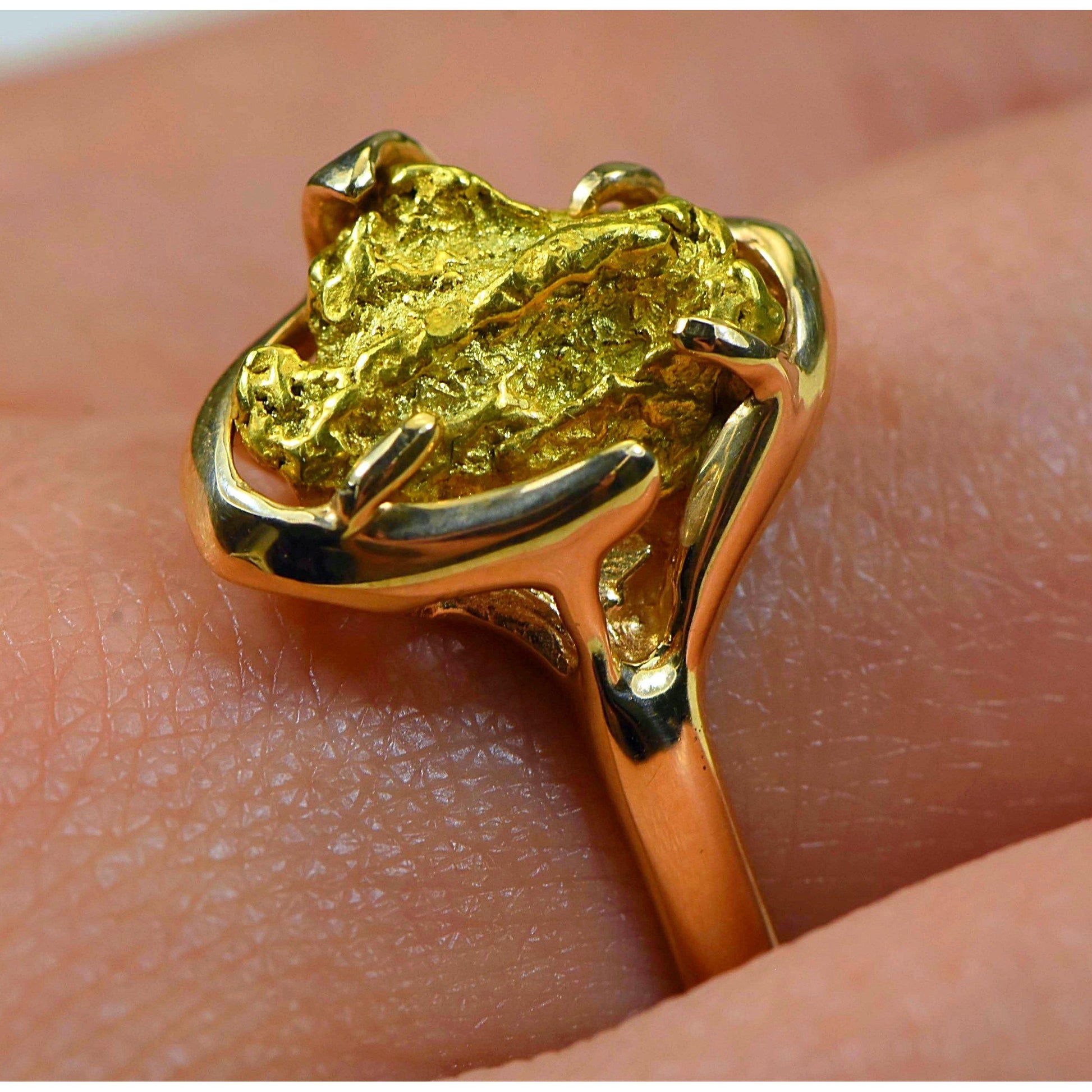 Gold Nugget Ladies Ring - RL233-Destination Gold Detectors