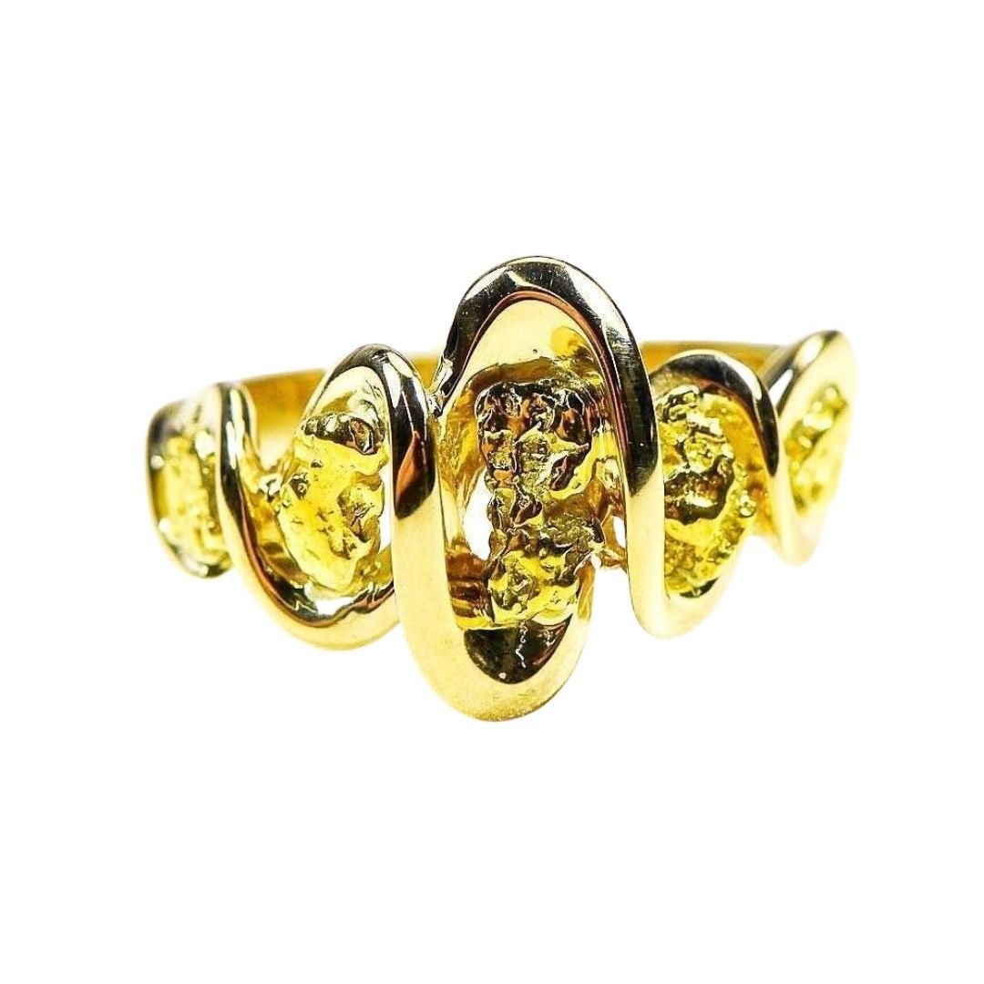 Gold Nugget Ladies Ring - RL343-Destination Gold Detectors