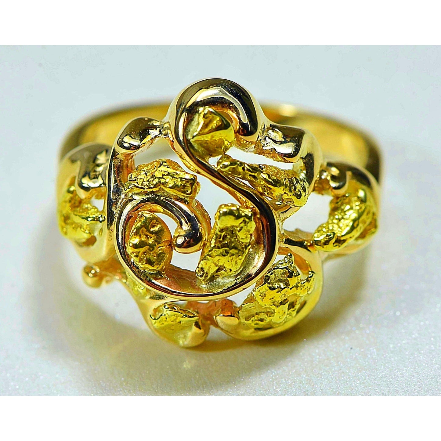 Gold Nugget Ladies Ring - RL462-Destination Gold Detectors