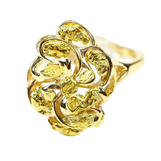 Gold Nugget Ladies Ring - RL464-Destination Gold Detectors