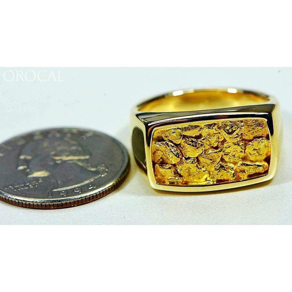 Gold Nugget Men's Ring - RM1109N-Destination Gold Detectors