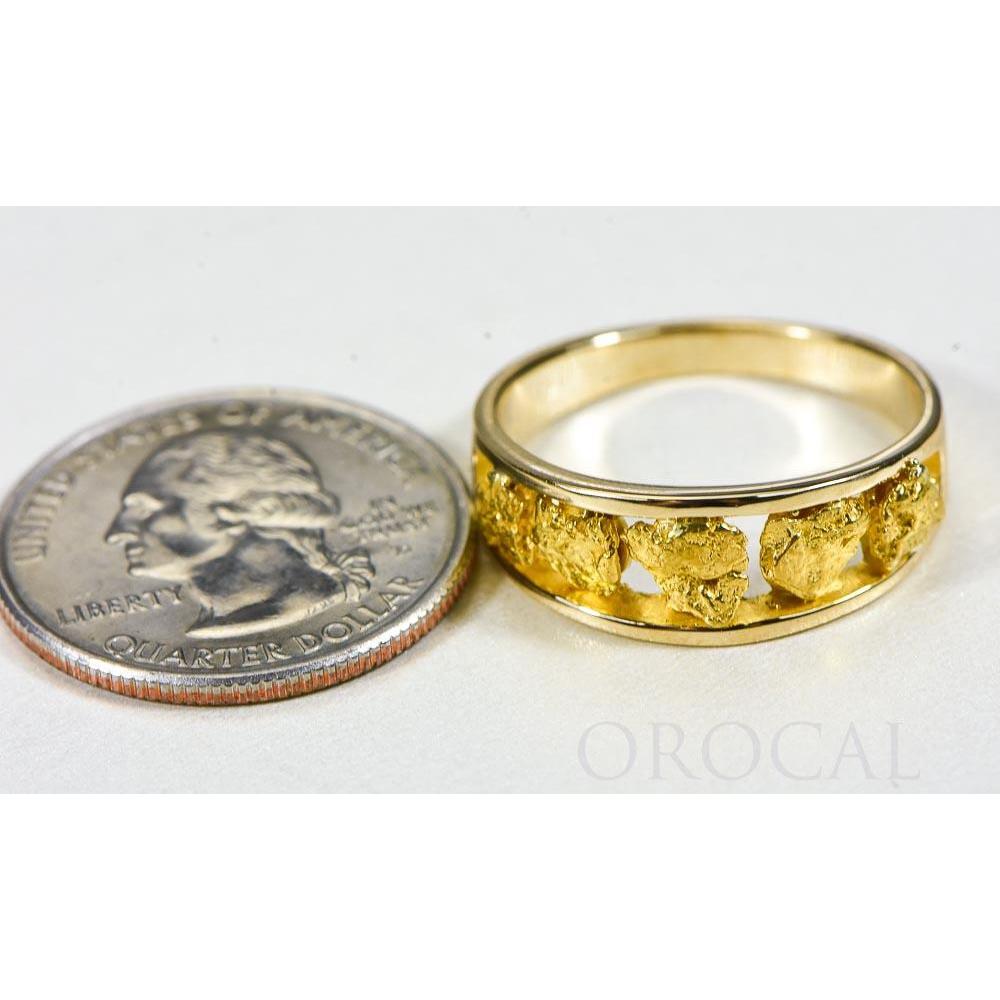 Gold Nugget Men's Ring - RM125/8MM-Destination Gold Detectors