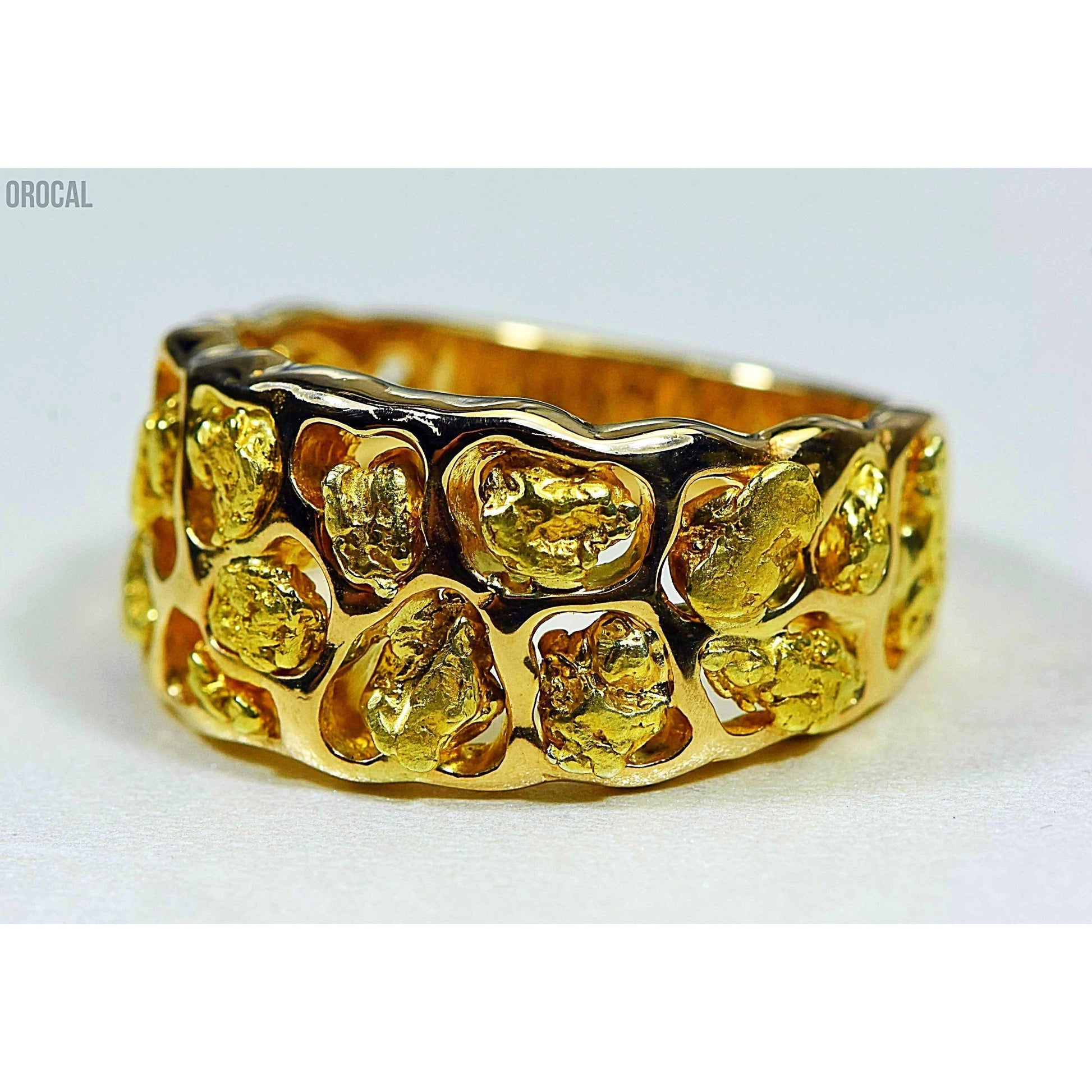 Gold Nugget Men's Ring - RM184-Destination Gold Detectors