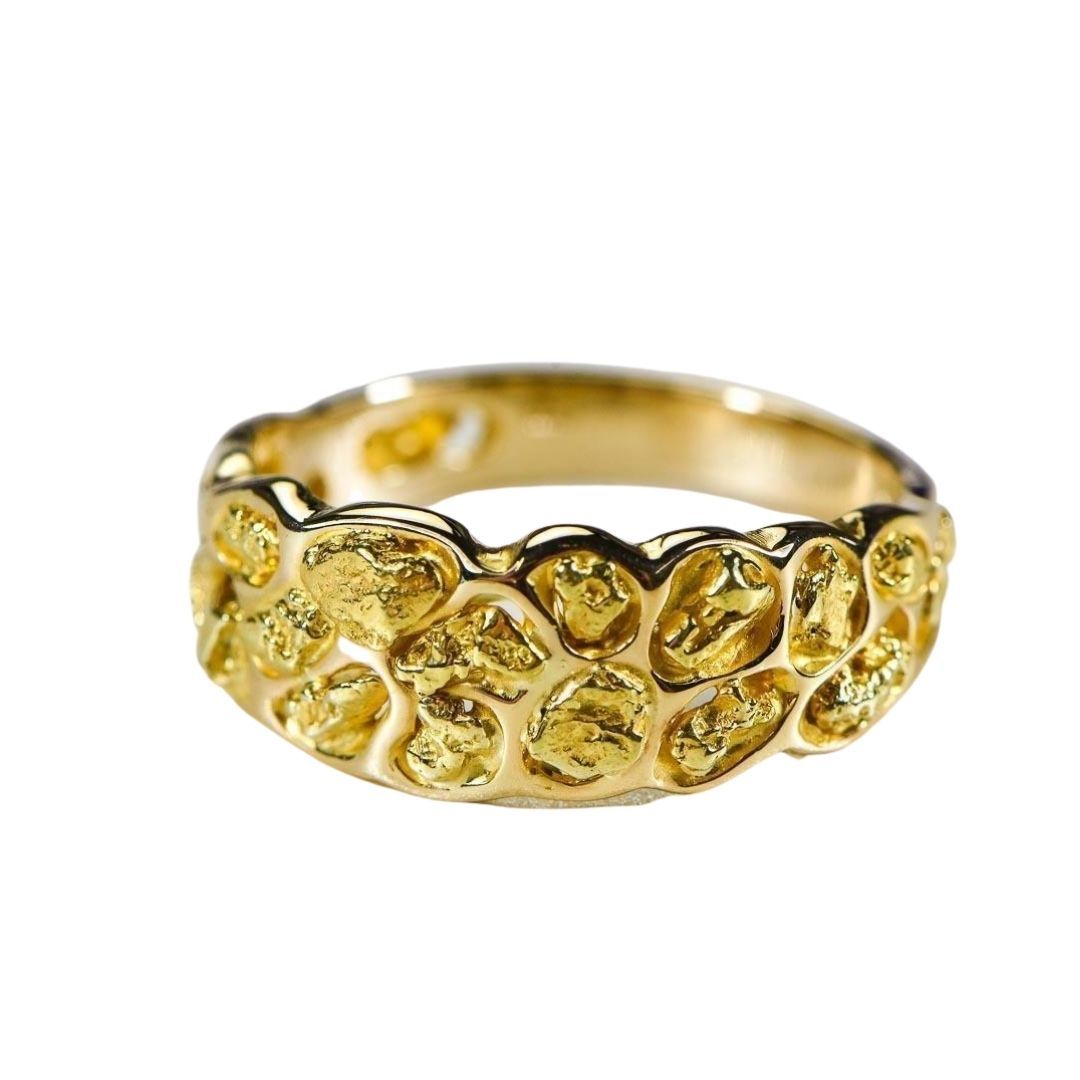 Gold Nugget Men's Ring - RM210-Destination Gold Detectors