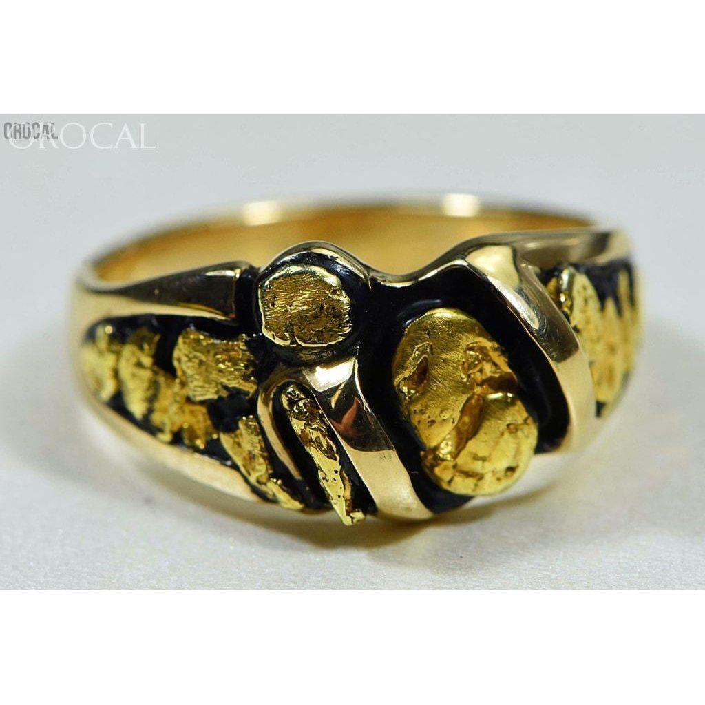 Gold Nugget Men's Ring - RM486-Destination Gold Detectors