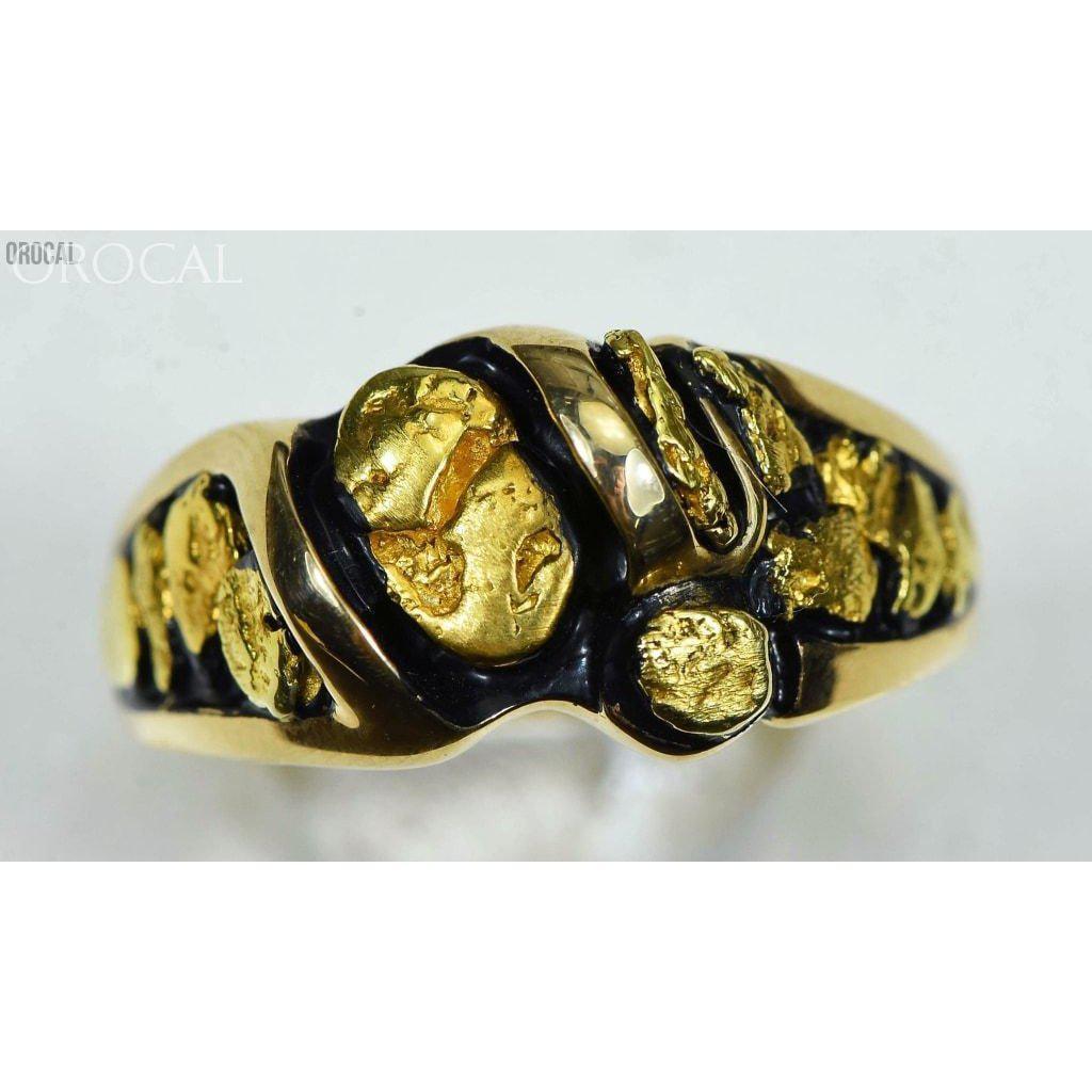 Gold Nugget Men's Ring - RM486-Destination Gold Detectors