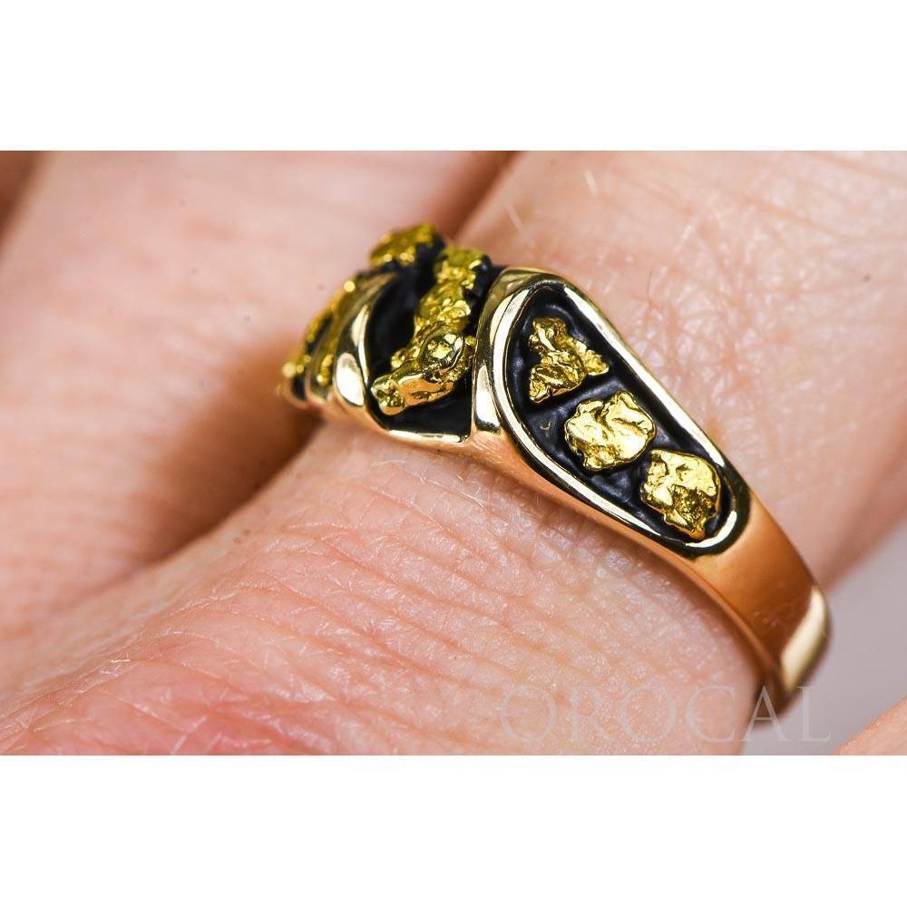 Gold Nugget Men's Ring - RM487-Destination Gold Detectors