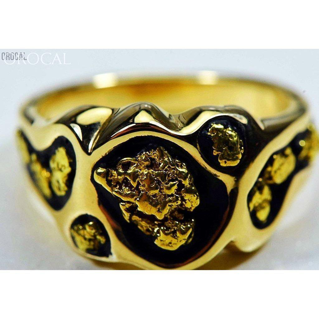 Gold Nugget Men's Ring - RM654-Destination Gold Detectors