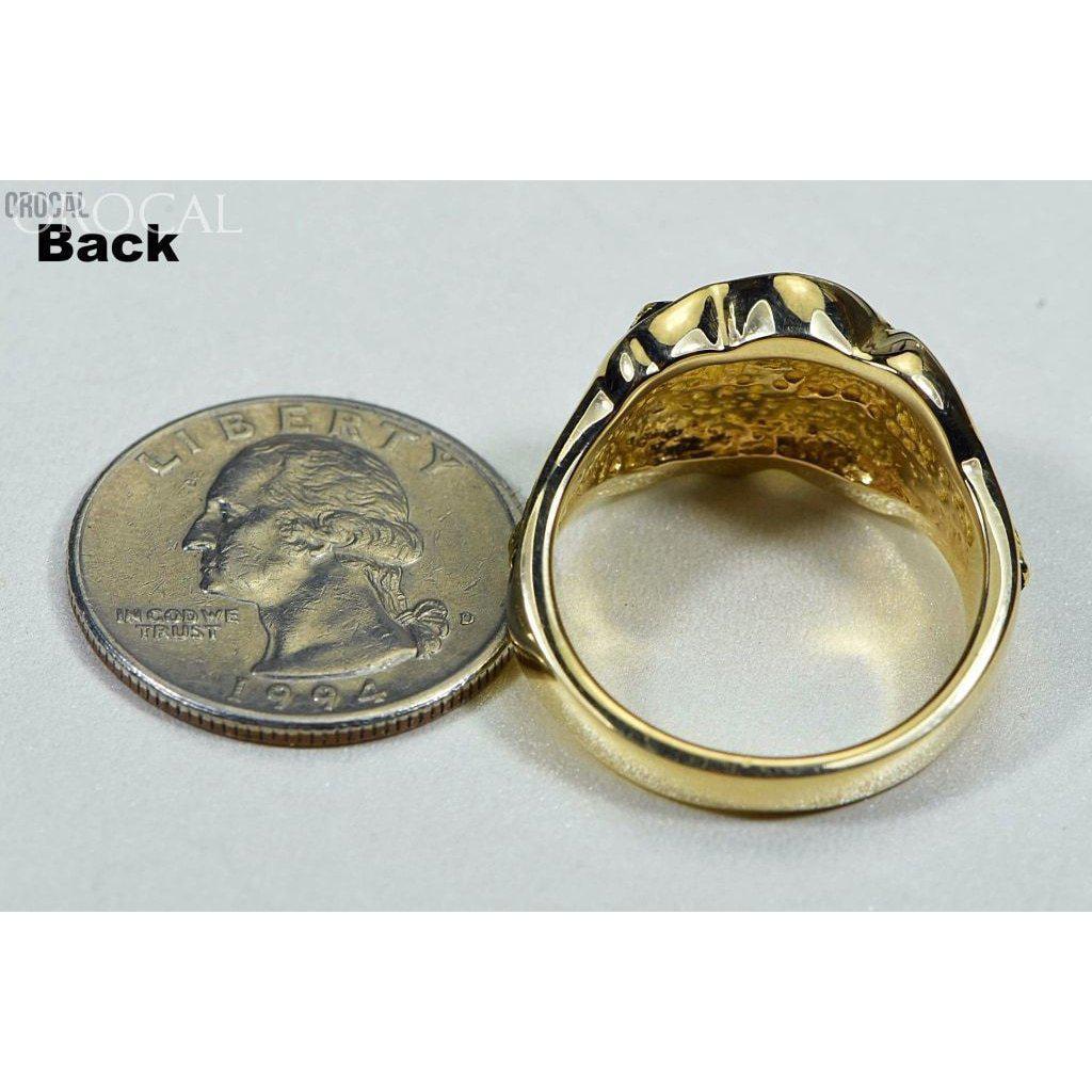 Gold Nugget Men's Ring - RM654-Destination Gold Detectors