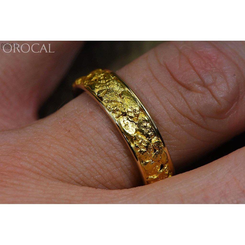 Gold Nugget Men's Ring - RM6MM-Destination Gold Detectors