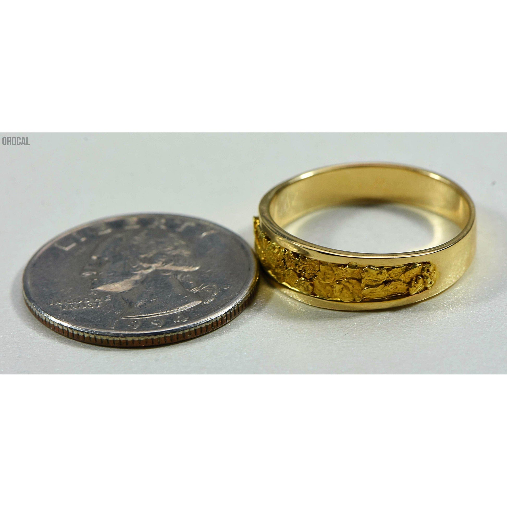 Gold Nugget Men's Ring - RM7MMT-Destination Gold Detectors