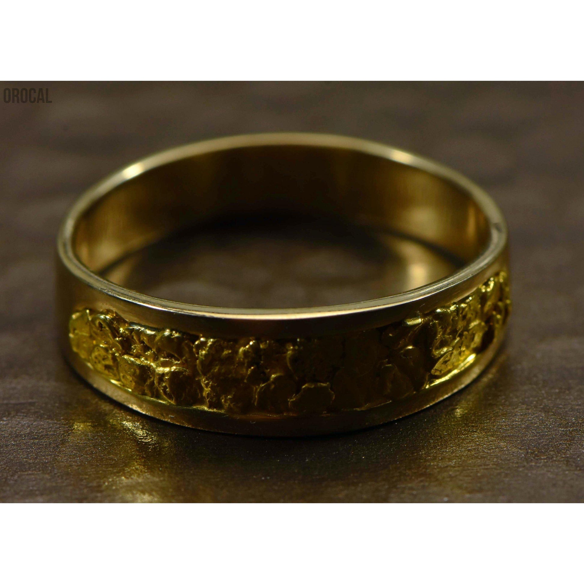 Gold Nugget Men's Ring - RM7MMT-Destination Gold Detectors