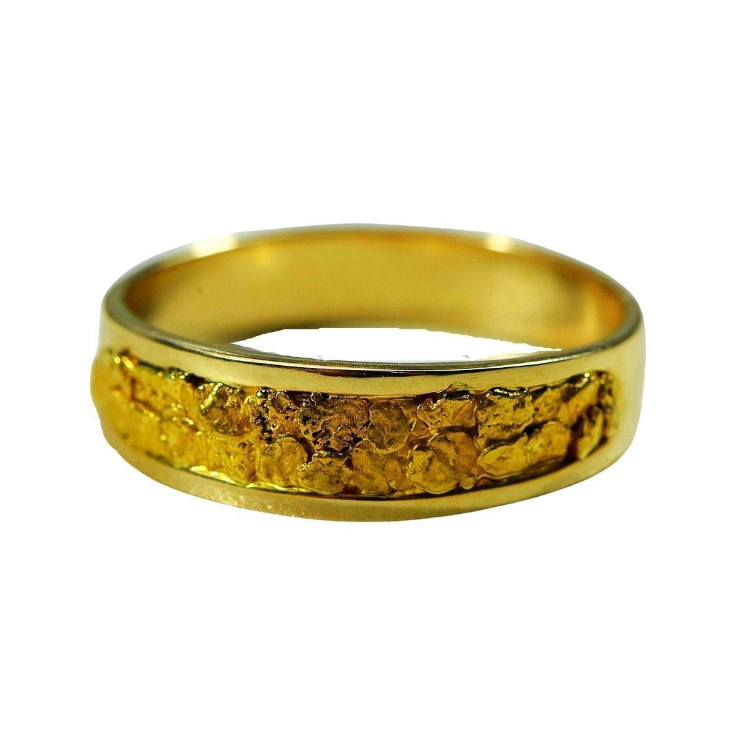 Gold Nugget Men's Ring - RM7MMT-Destination Gold Detectors