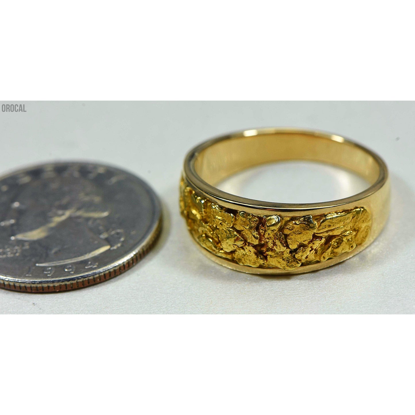 Gold Nugget Men's Ring - RM8.5MMT-Destination Gold Detectors