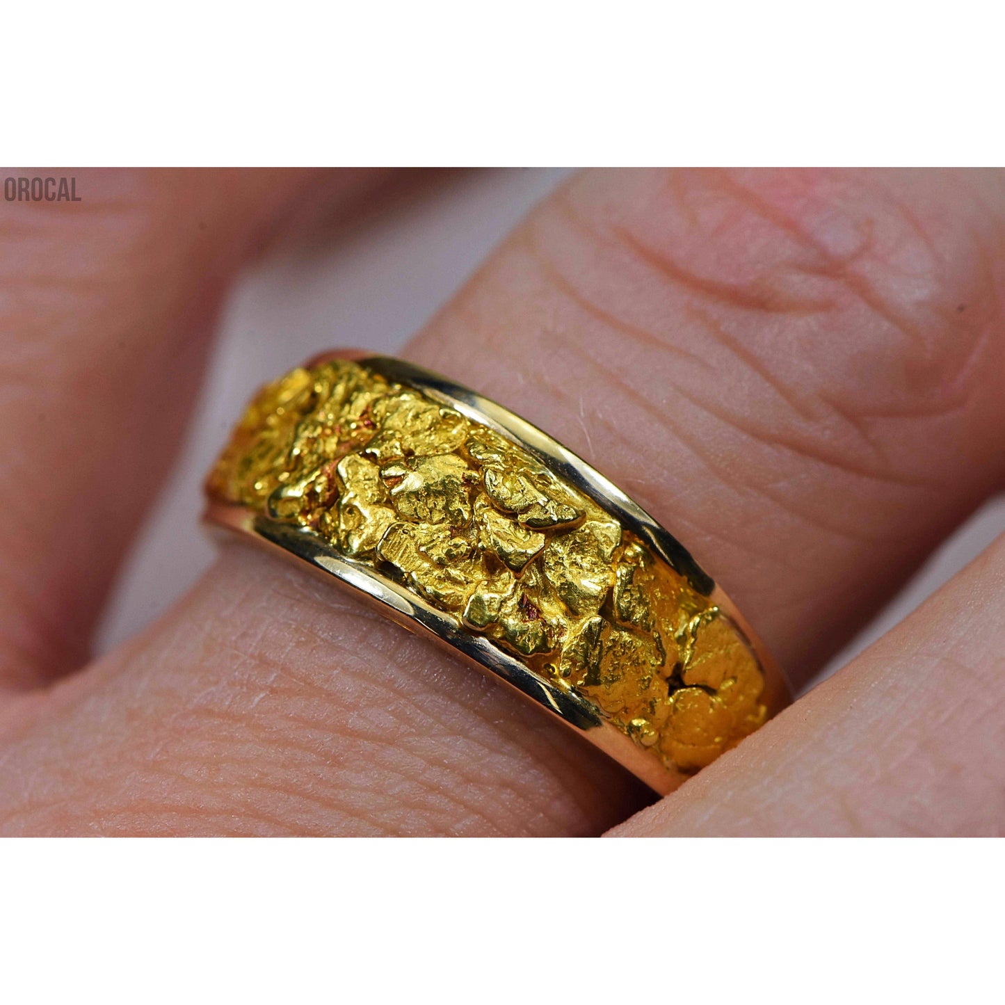 Gold Nugget Men's Ring - RM8.5MMT-Destination Gold Detectors
