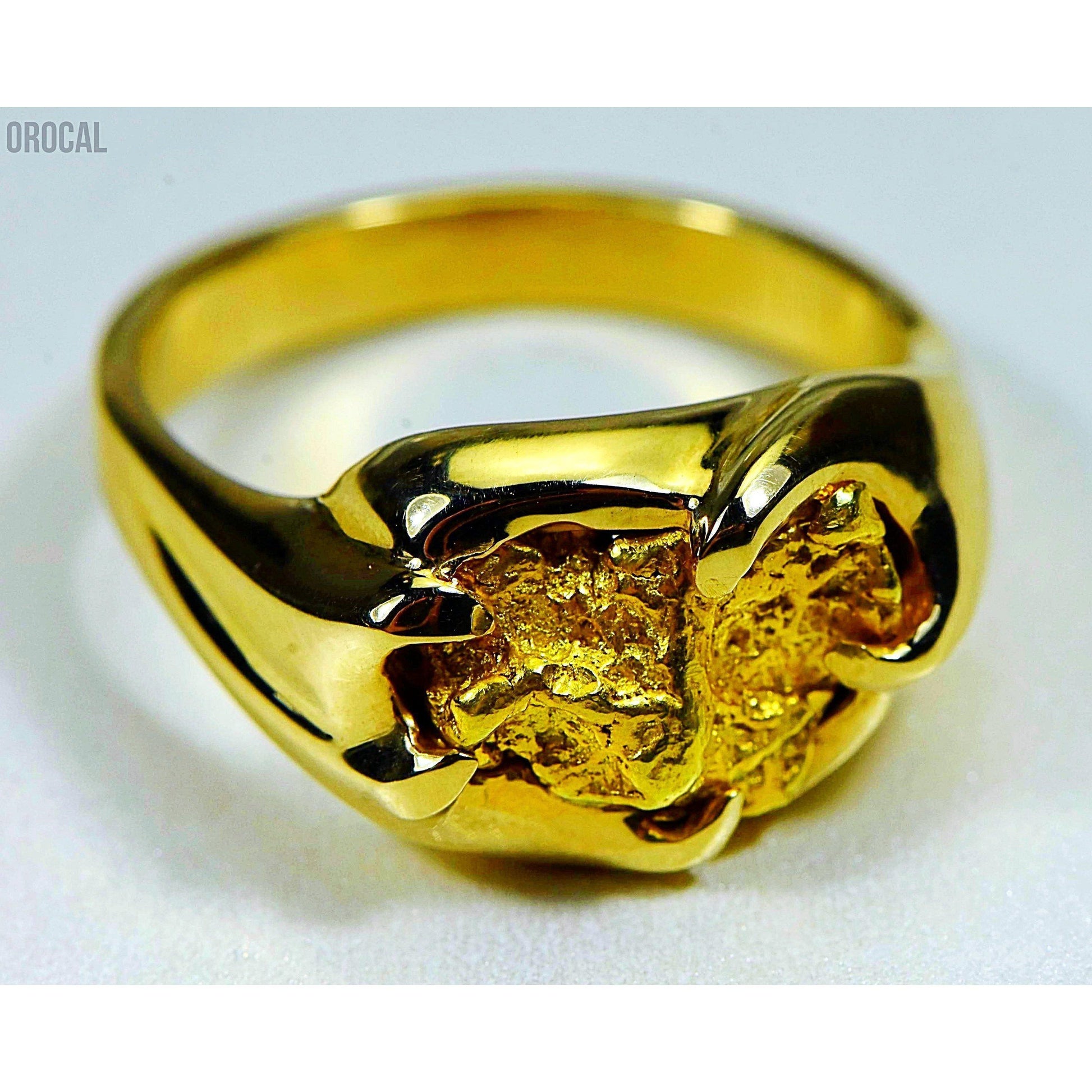 Gold Nugget Men's Ring - RMEN120-Destination Gold Detectors