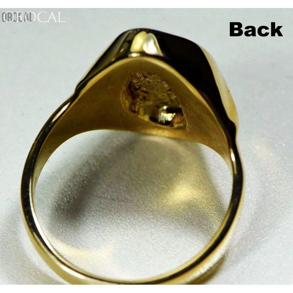 Gold Nugget Men's Ring - RMEN122-Destination Gold Detectors