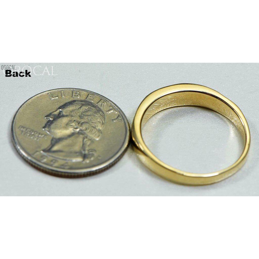 Gold Nugget Men's Ring with Diamonds - RM733D8N-Destination Gold Detectors