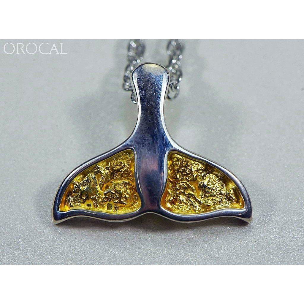 Gold Nugget Whale Tail Pendant - PWT32NSSX-Destination Gold Detectors
