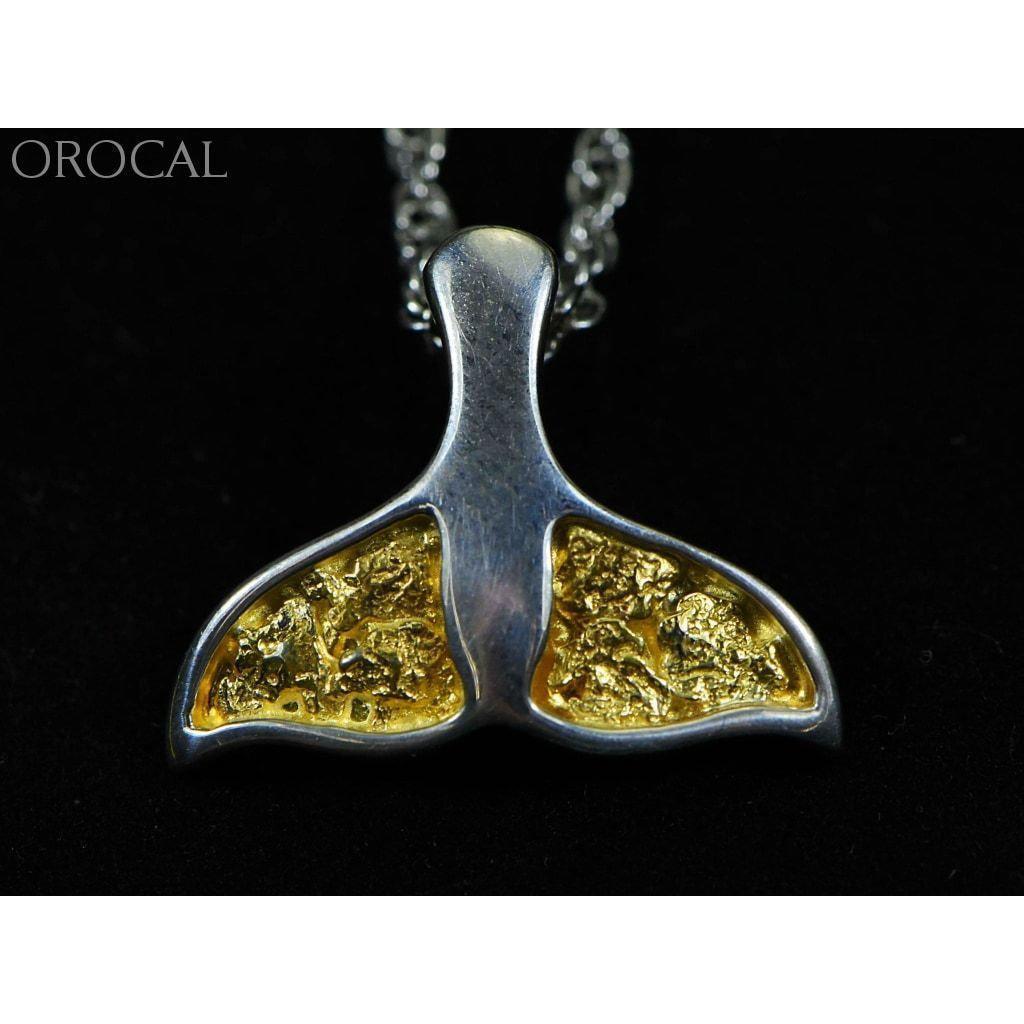 Gold Nugget Whale Tail Pendant - PWT32NSSX-Destination Gold Detectors