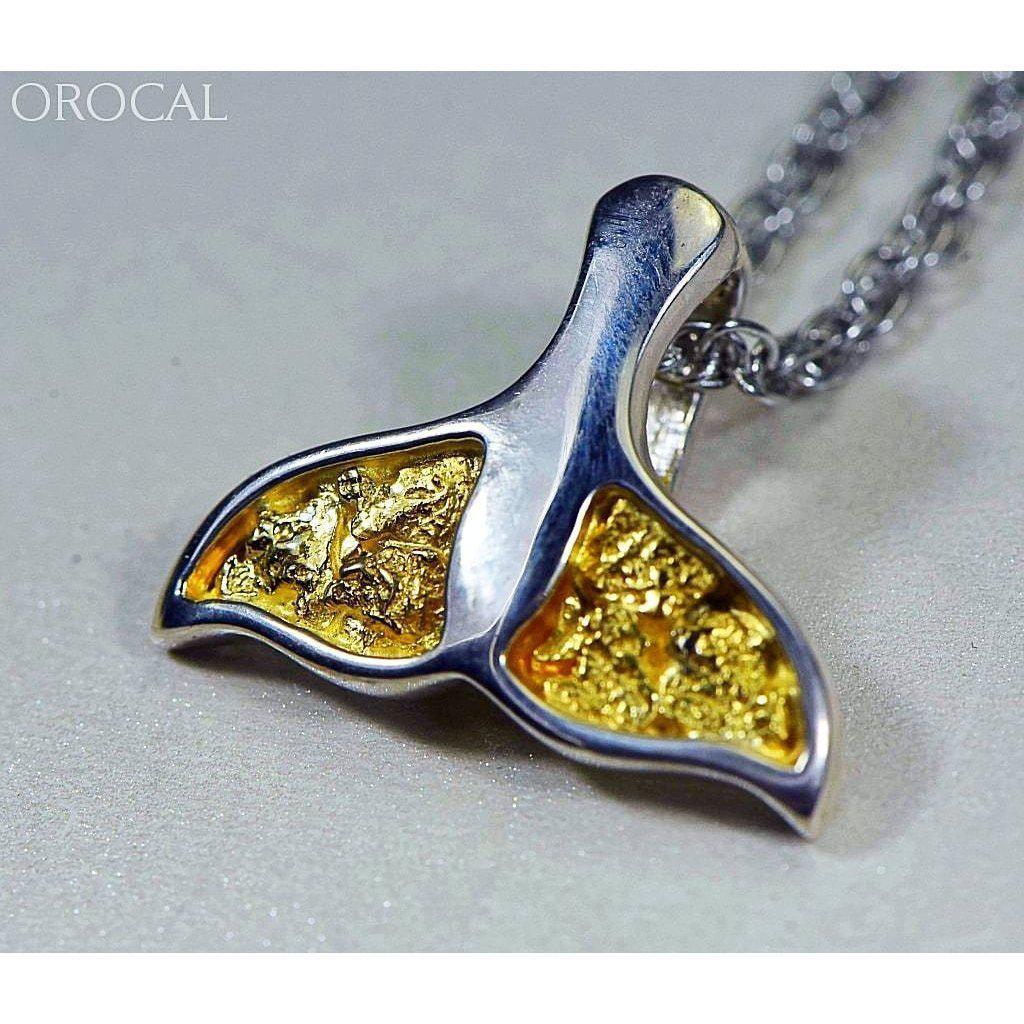 Gold Nugget Whale Tail Pendant - PWT32NSSX-Destination Gold Detectors