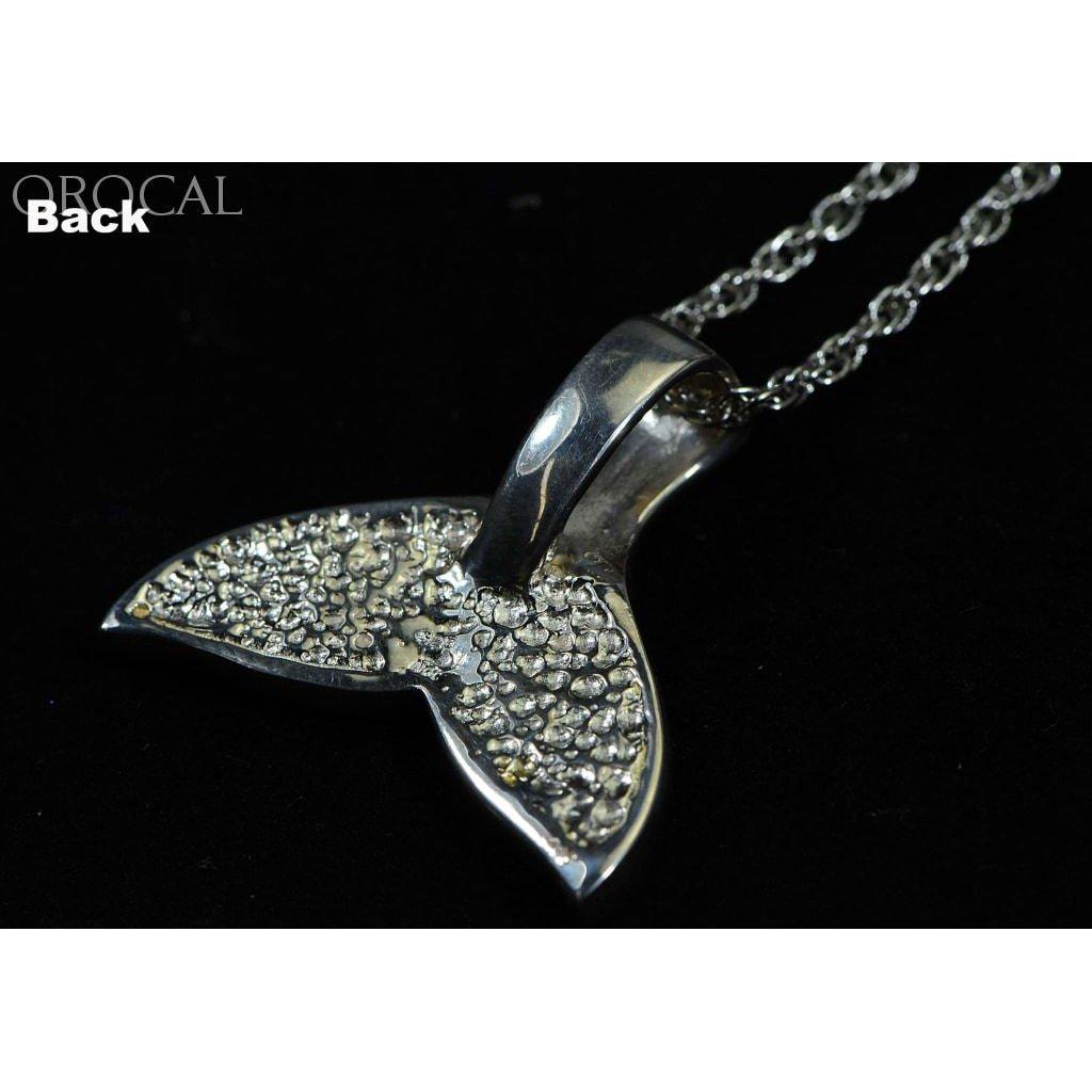 Gold Nugget Whale Tail Pendant -PWT35NSSX-Destination Gold Detectors