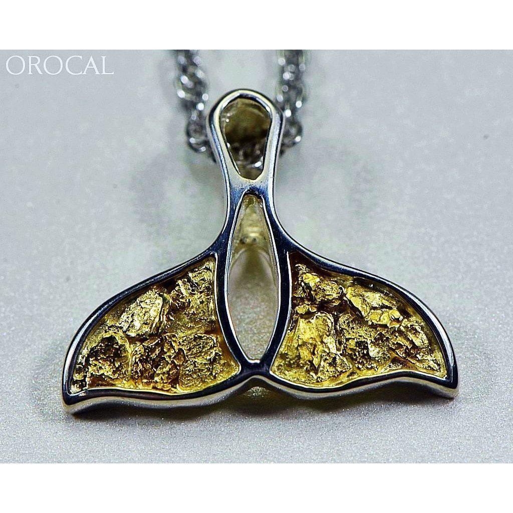 Gold Nugget Whales Tail Pendant - PWT26NSSX-Destination Gold Detectors