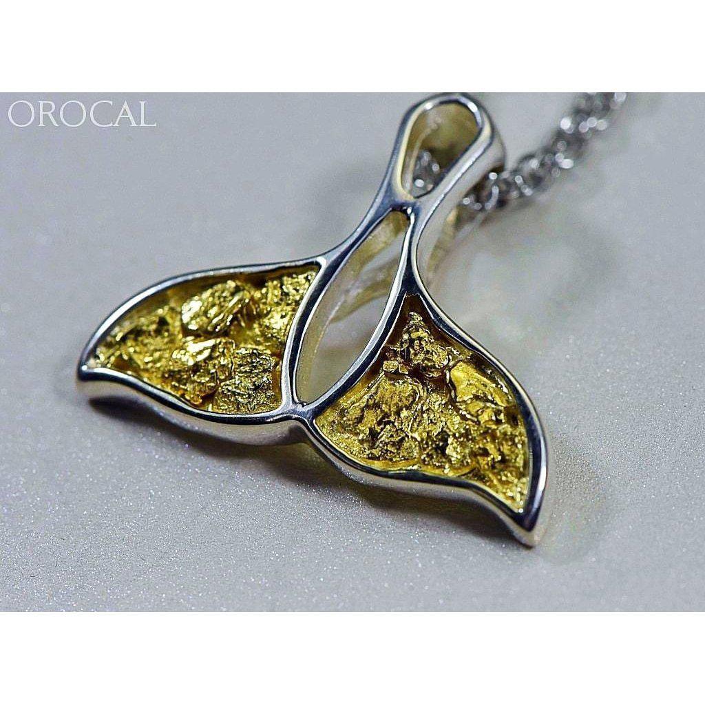 Gold Nugget Whales Tail Pendant - PWT26NSSX-Destination Gold Detectors
