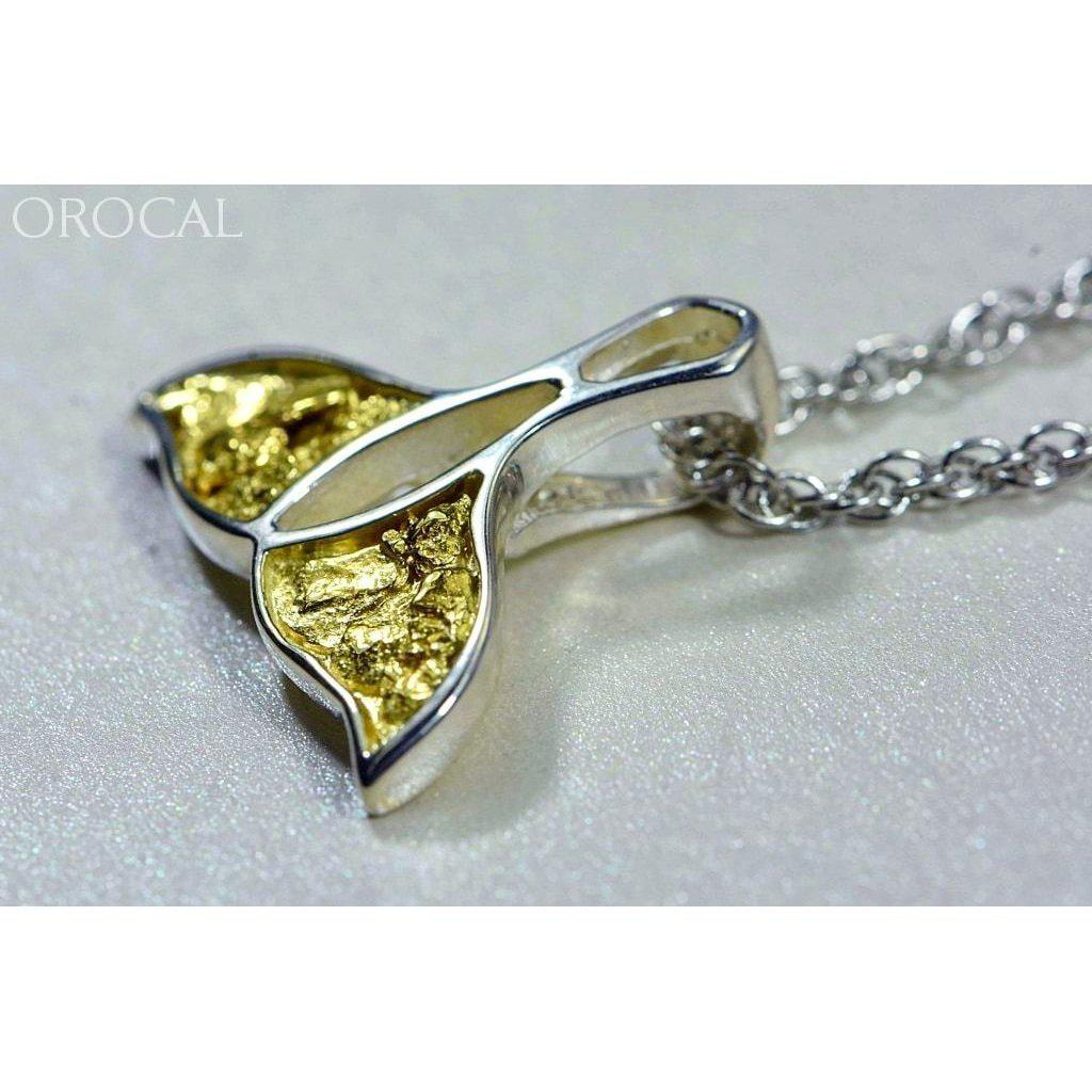 Gold Nugget Whales Tail Pendant - PWT26NSSX-Destination Gold Detectors
