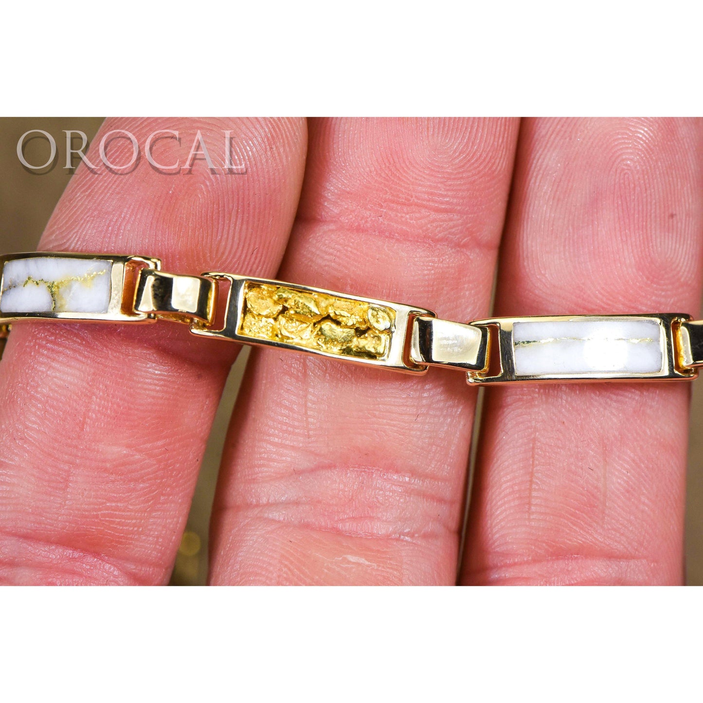 Gold Quartz Bracelet - B5.5MMOLQ-Destination Gold Detectors