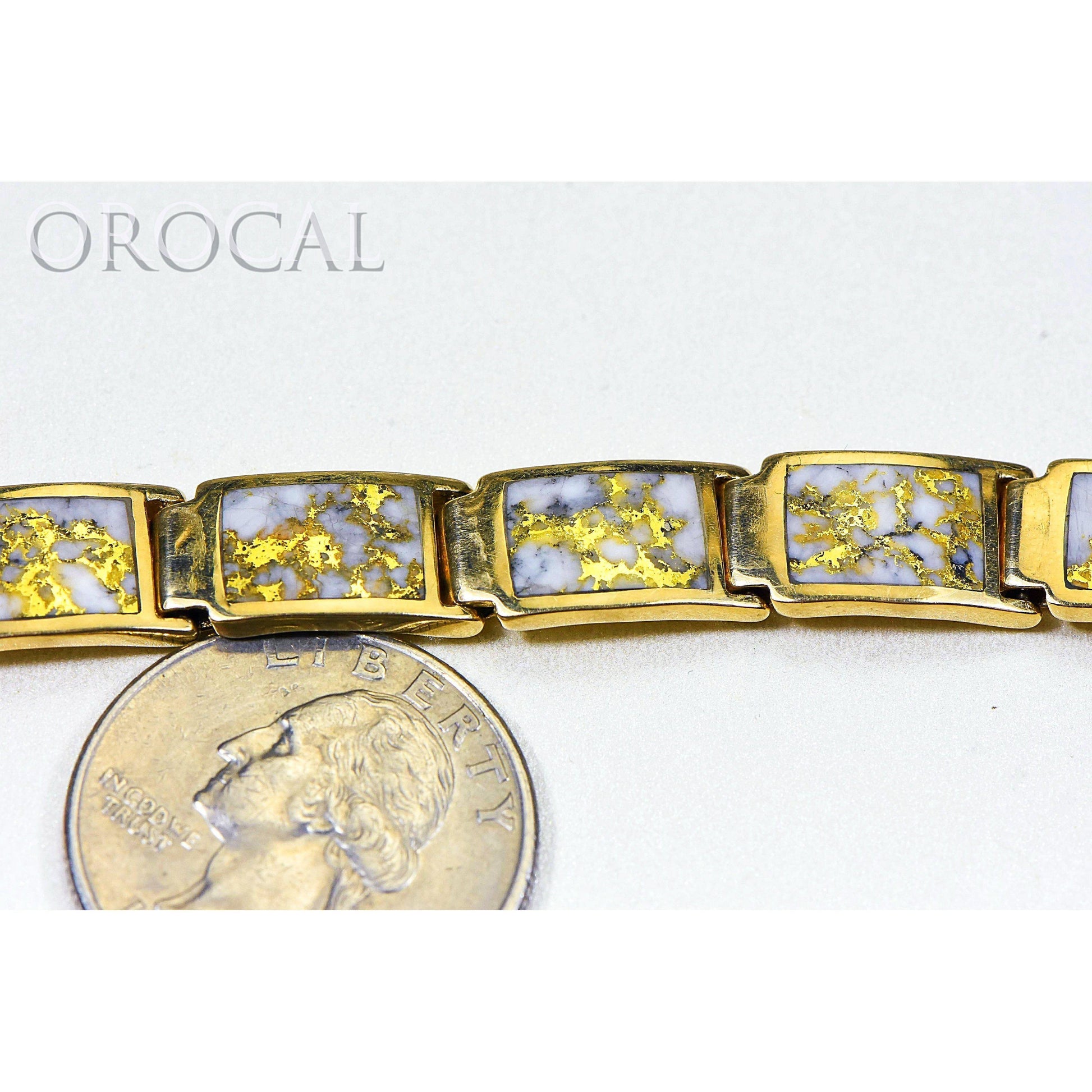 Gold Quartz Bracelet - B9.5MMH11LQ-Destination Gold Detectors