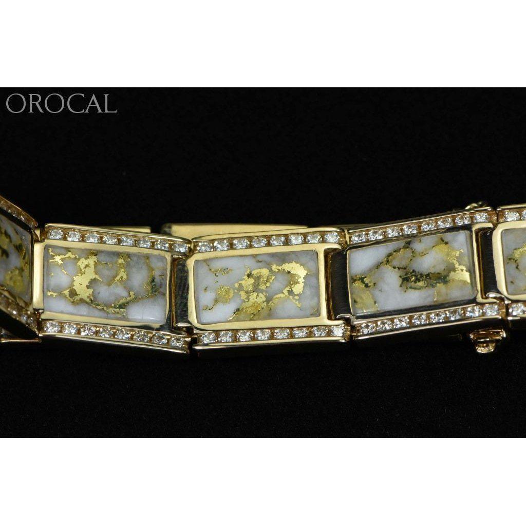Gold Quartz Bracelet with Diamonds - B16MMDQ-Destination Gold Detectors