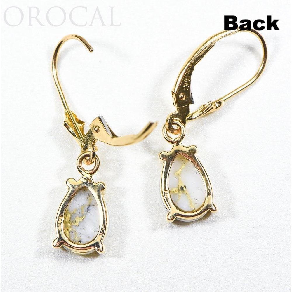 Gold Quartz Earrings Dangles - E10*7Q/LB-Destination Gold Detectors