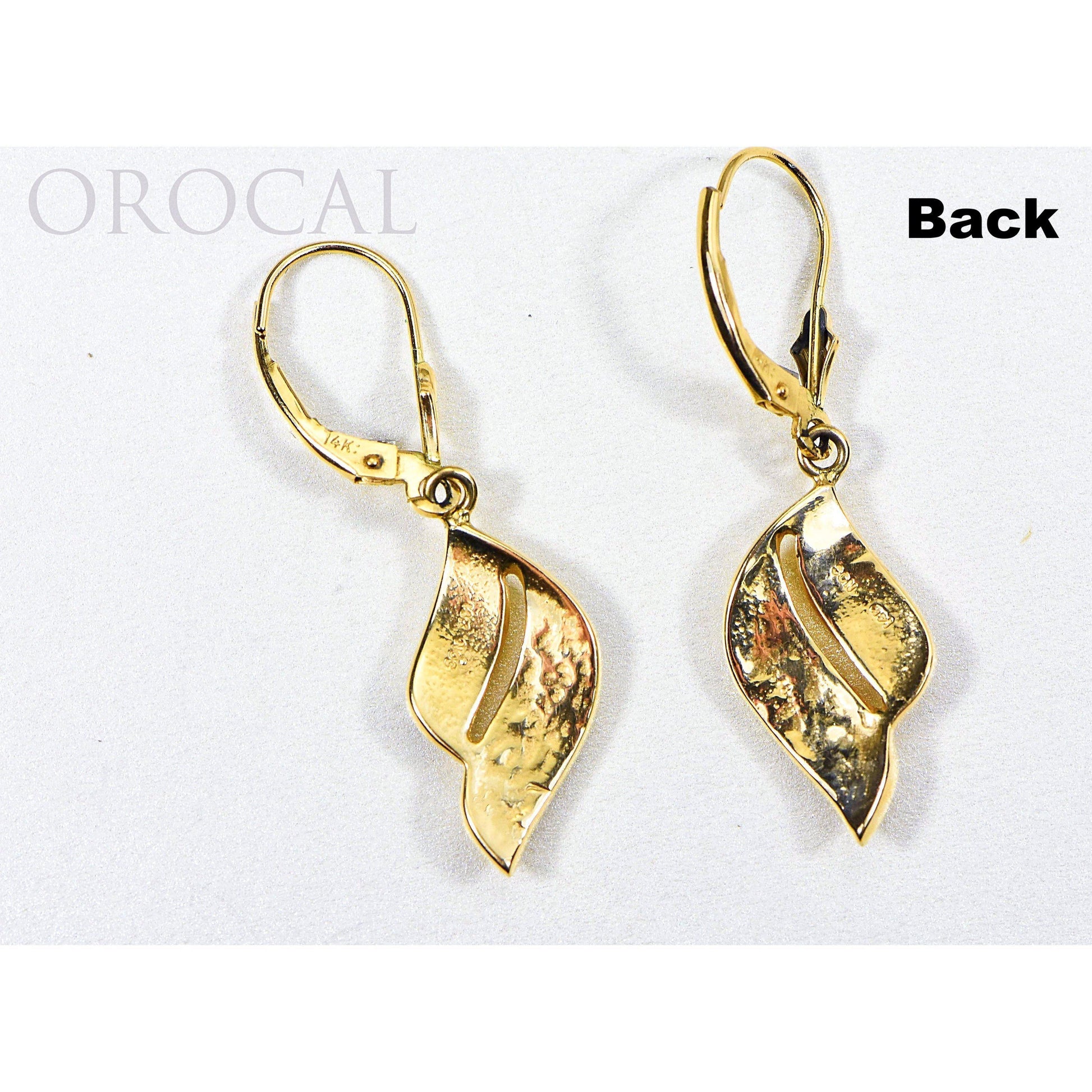 Gold Quartz Earrings Dangling - EN645Q/LB-Destination Gold Detectors