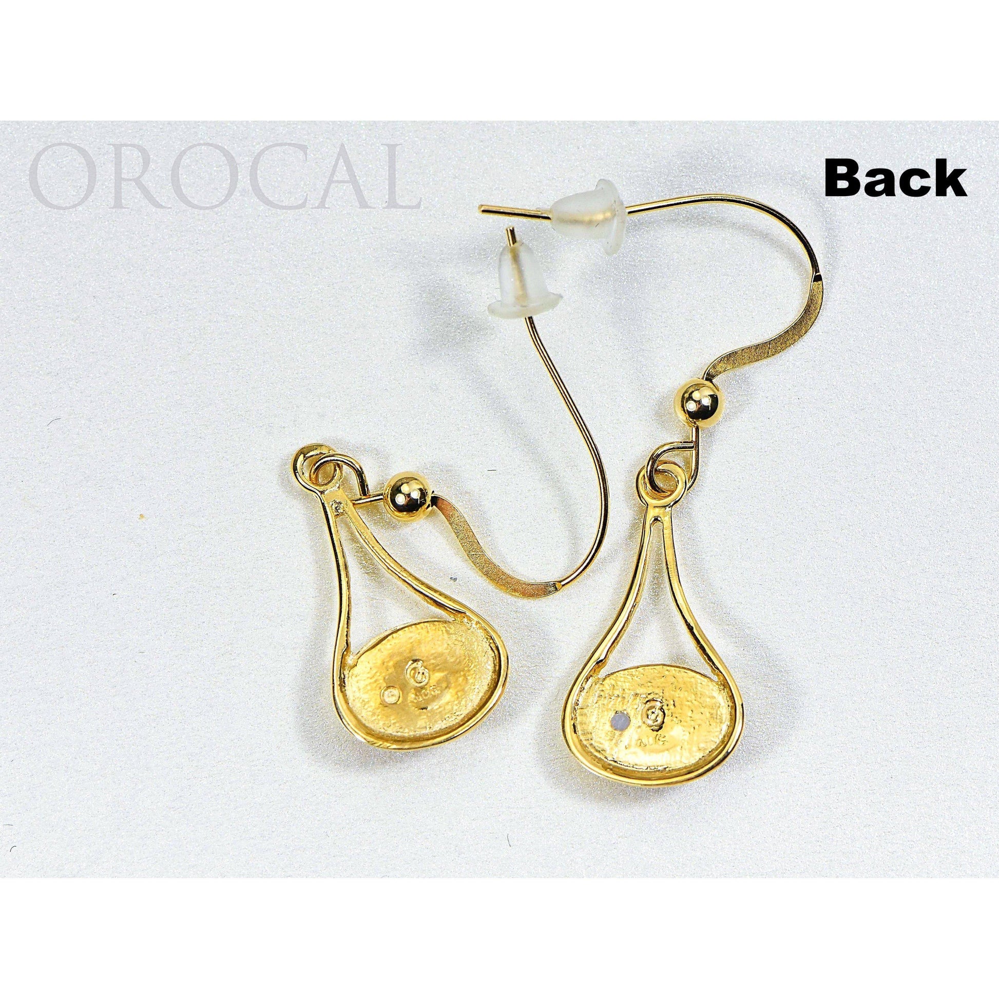 Gold Quartz Earrings Dangling - EN871Q/WD-Destination Gold Detectors