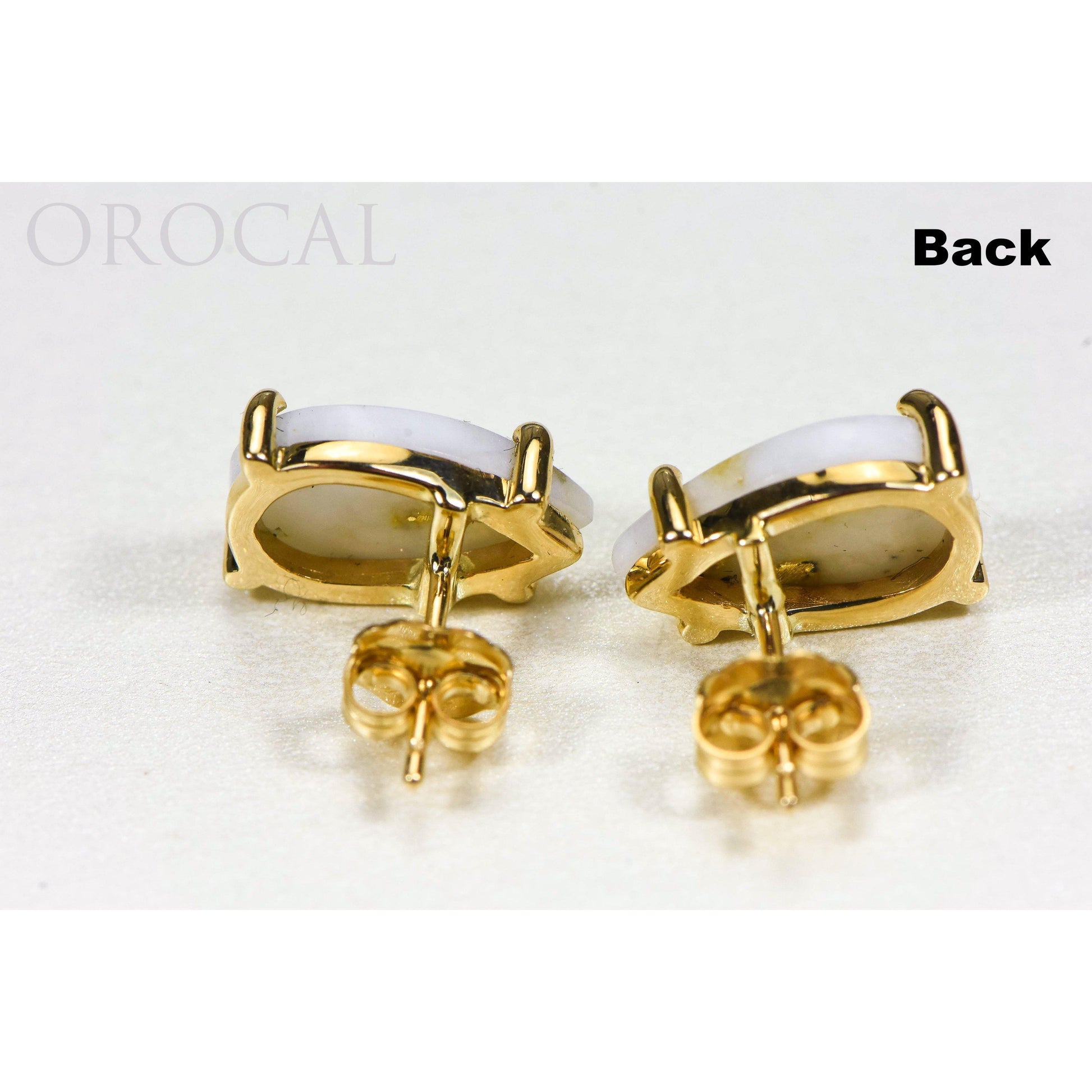 Gold Quartz Earrings - E13*8Q-Destination Gold Detectors