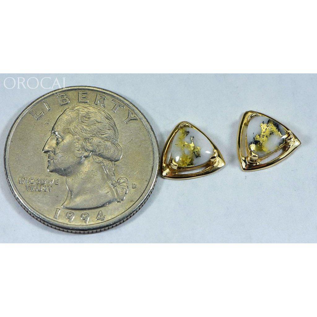 Gold Quartz Earrings - EN441Q-Destination Gold Detectors