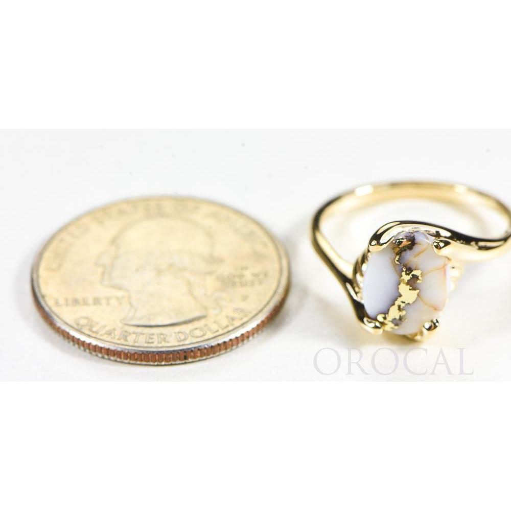 Gold Quartz Ladies Ring - RL1010Q-Destination Gold Detectors