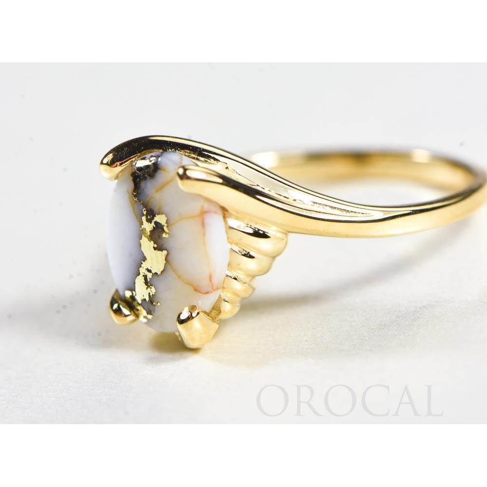 Gold Quartz Ladies Ring - RL1010Q-Destination Gold Detectors