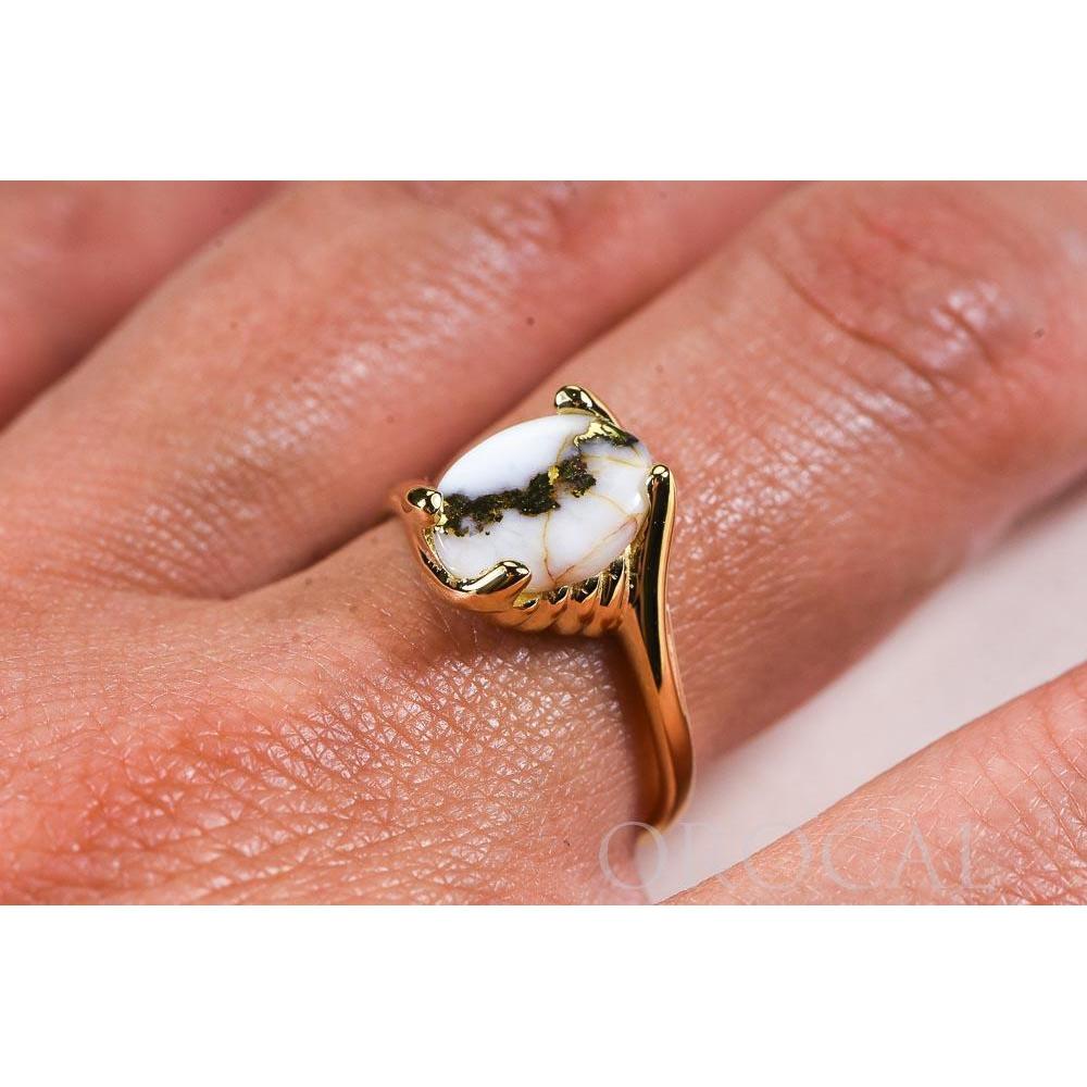 Gold Quartz Ladies Ring - RL1010Q-Destination Gold Detectors