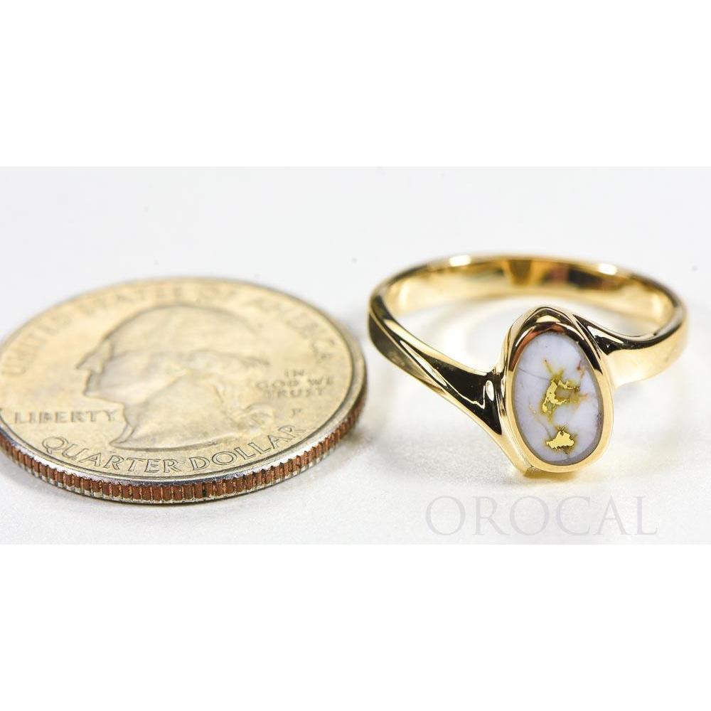 Gold Quartz Ladies Ring - RL1027Q-Destination Gold Detectors