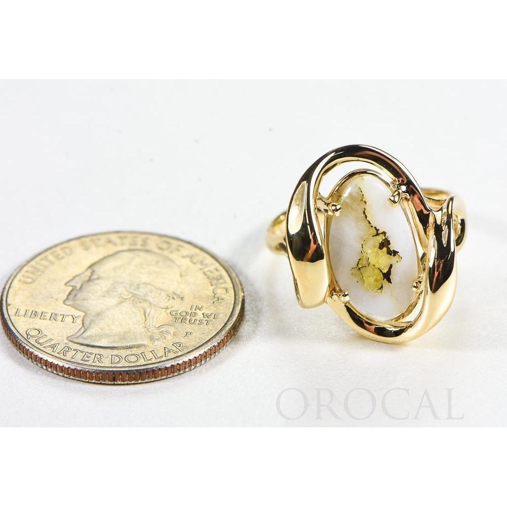 Gold Quartz Ladies Ring - RL1028Q-Destination Gold Detectors