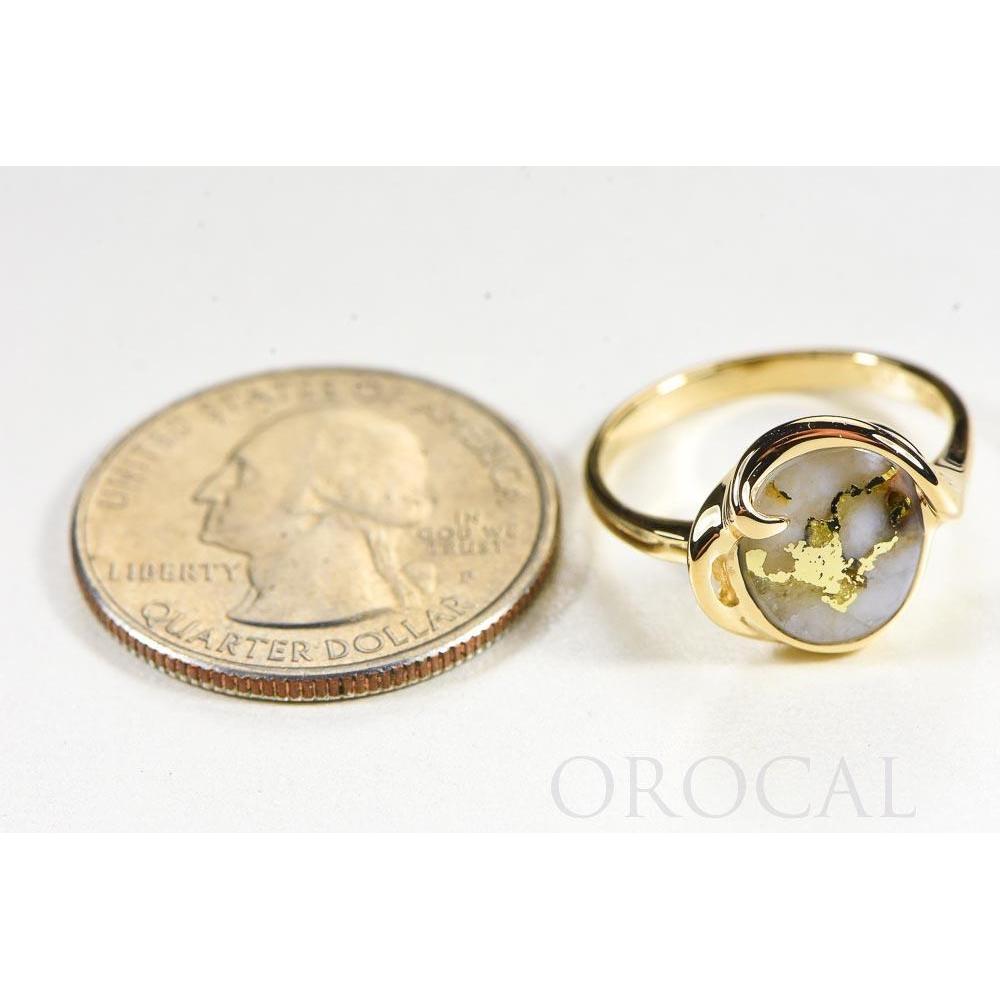 Gold Quartz Ladies Ring - RL1048Q-Destination Gold Detectors