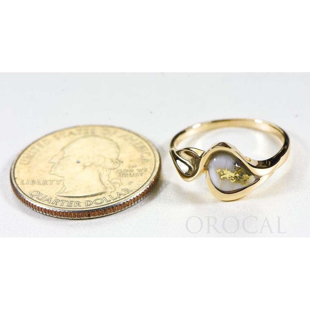 Gold Quartz Ladies Ring - RL509Q-Destination Gold Detectors