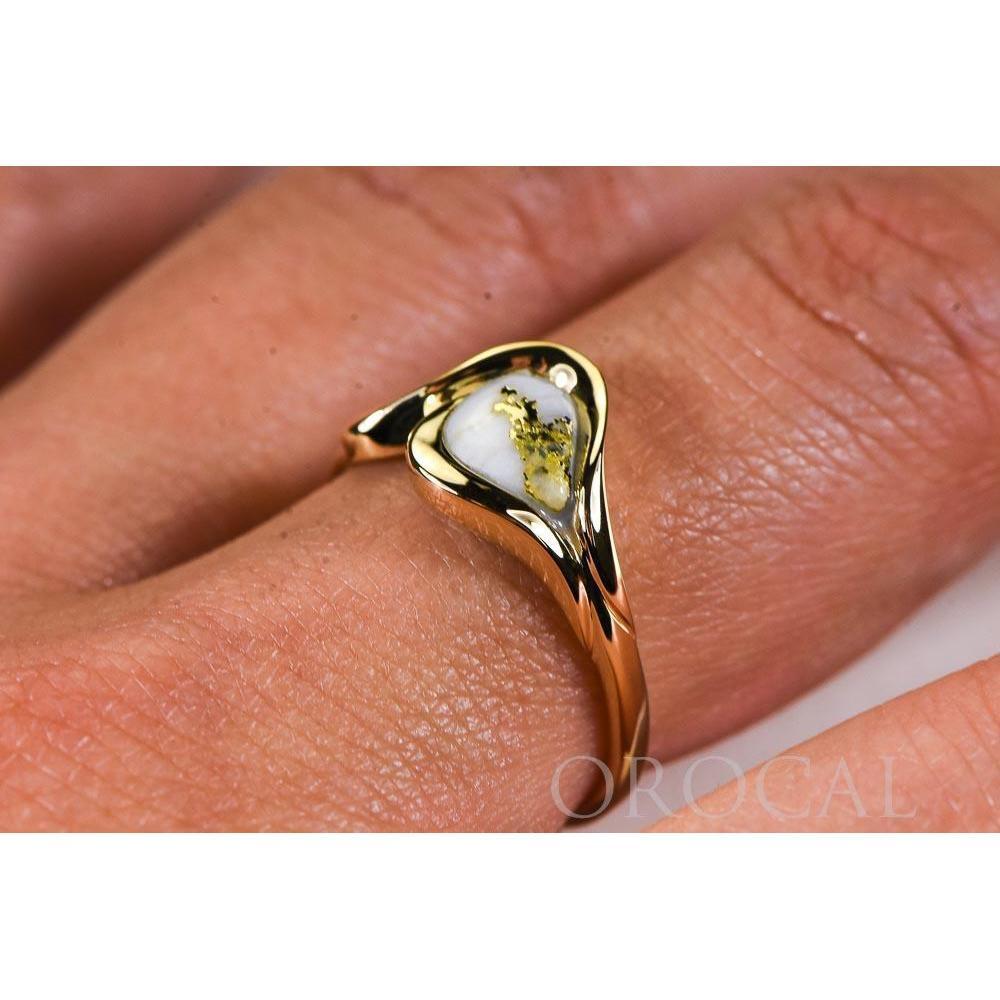 Gold Quartz Ladies Ring - RL509Q-Destination Gold Detectors