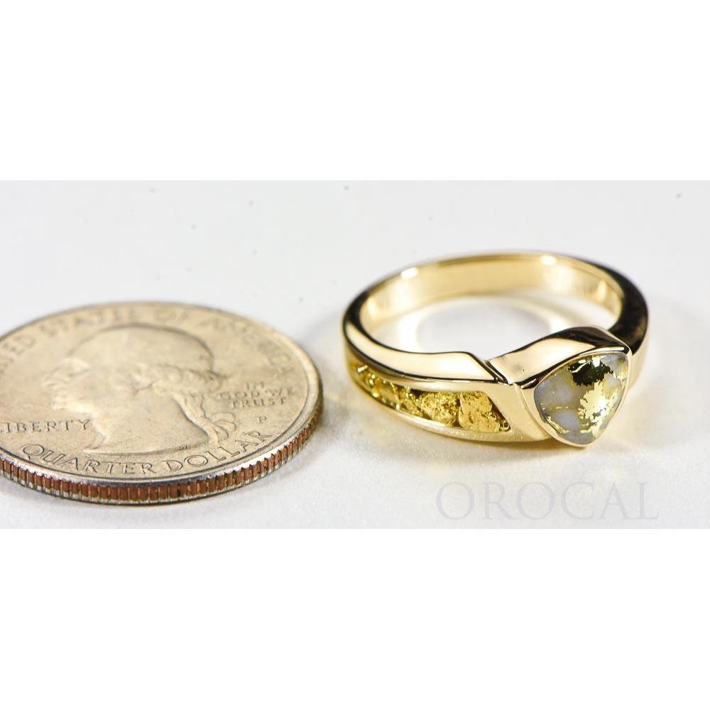 Gold Quartz Ladies Ring - RLL1090NQ-Destination Gold Detectors