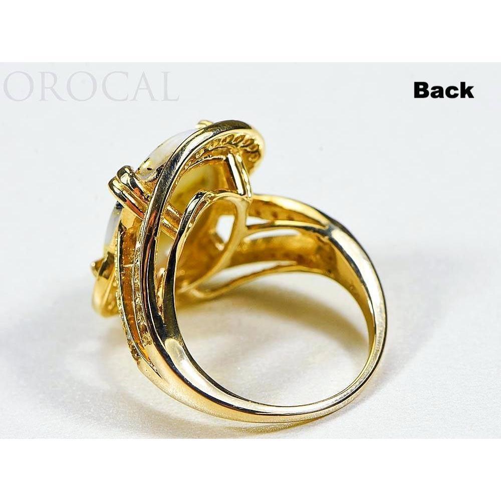 Gold Quartz Ladies Ring with Diamonds - RL1105DQ-Destination Gold Detectors