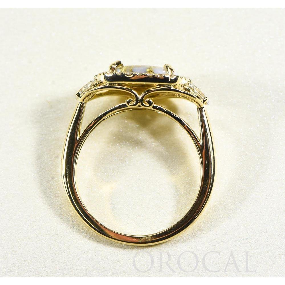 Gold Quartz Ladies Ring with Diamonds - RL1186DQ-Destination Gold Detectors