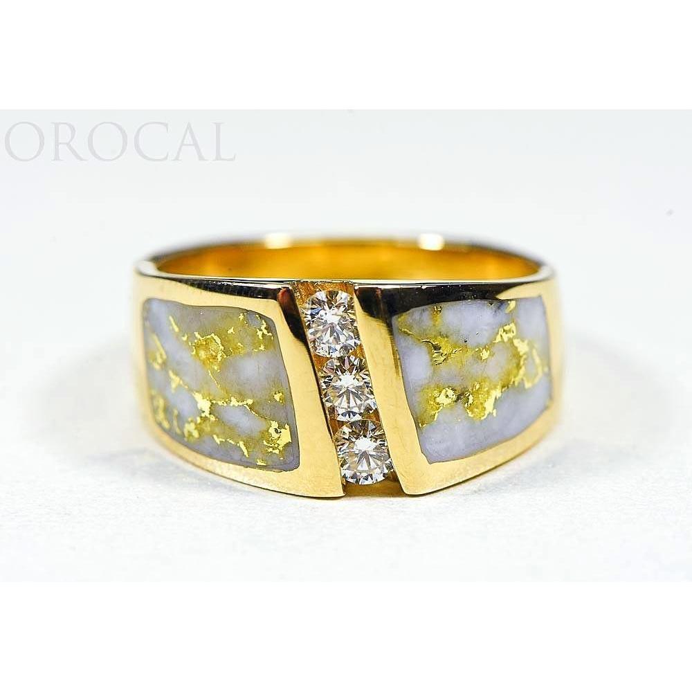 Gold Quartz Ladies Ring with Diamonds - RL470LD45Q-Destination Gold Detectors